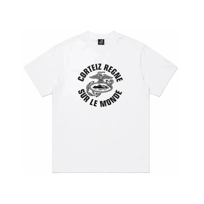 Corteiz Eagle Regne Sur Le Monde Tee White - M
