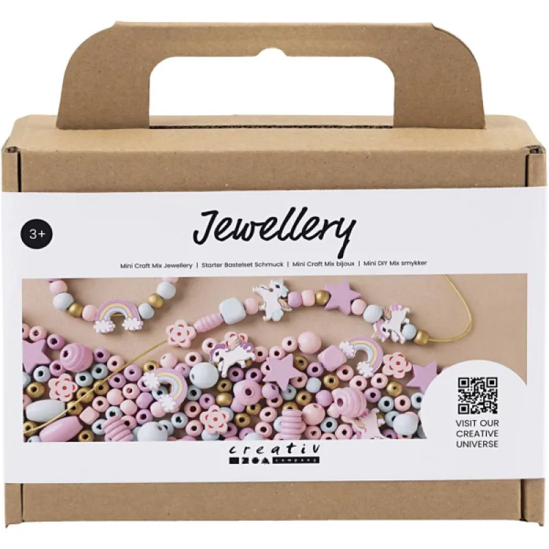 Creativ Company Kreatívna sada Šperky z korálikov pastelovej farby