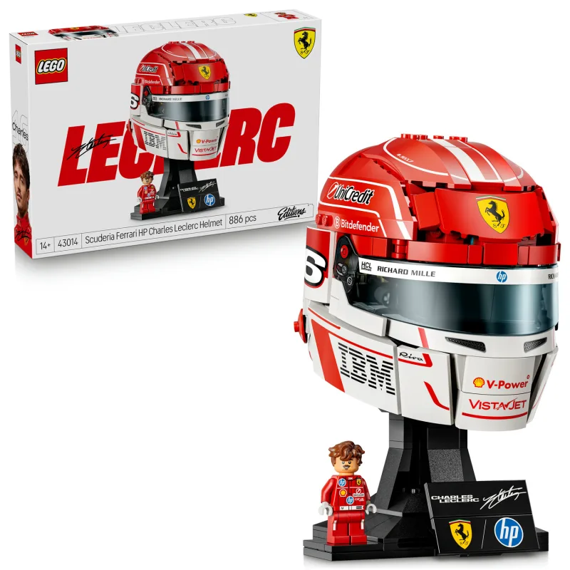 Lego Prilba Charles Leclerc zo Scuderia Ferrari HP