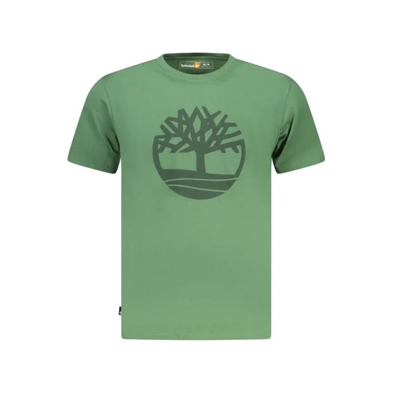 Pánske Tričko s krátkym rukávom TIMBERLAND - Zelená Farba: Zelená, Velkost: XL