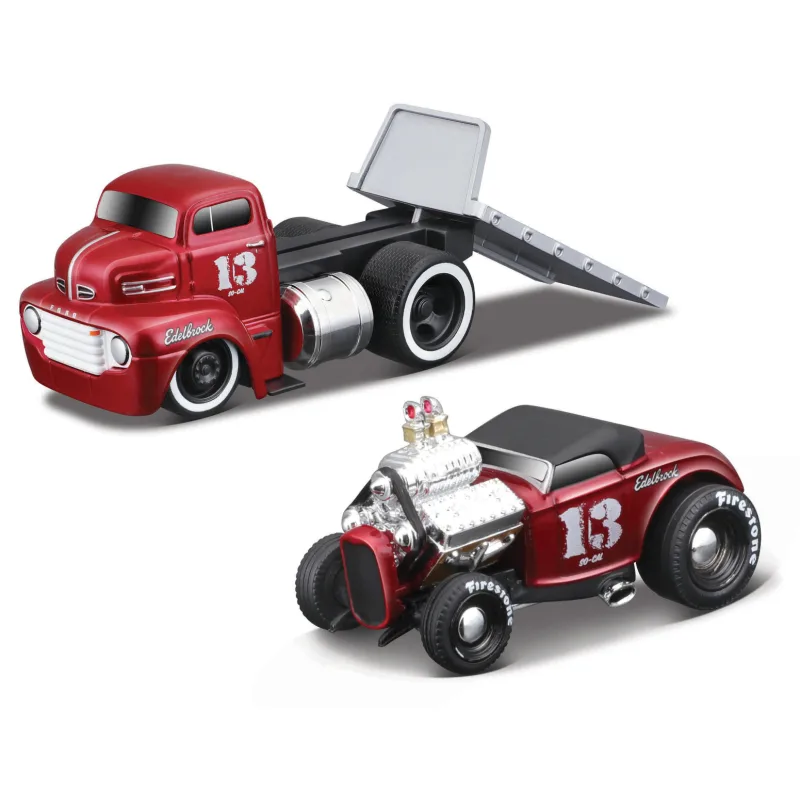 Maisto - Muscle Transports - 1950 Ford COE Plošinový Ford Roadster, 1:64