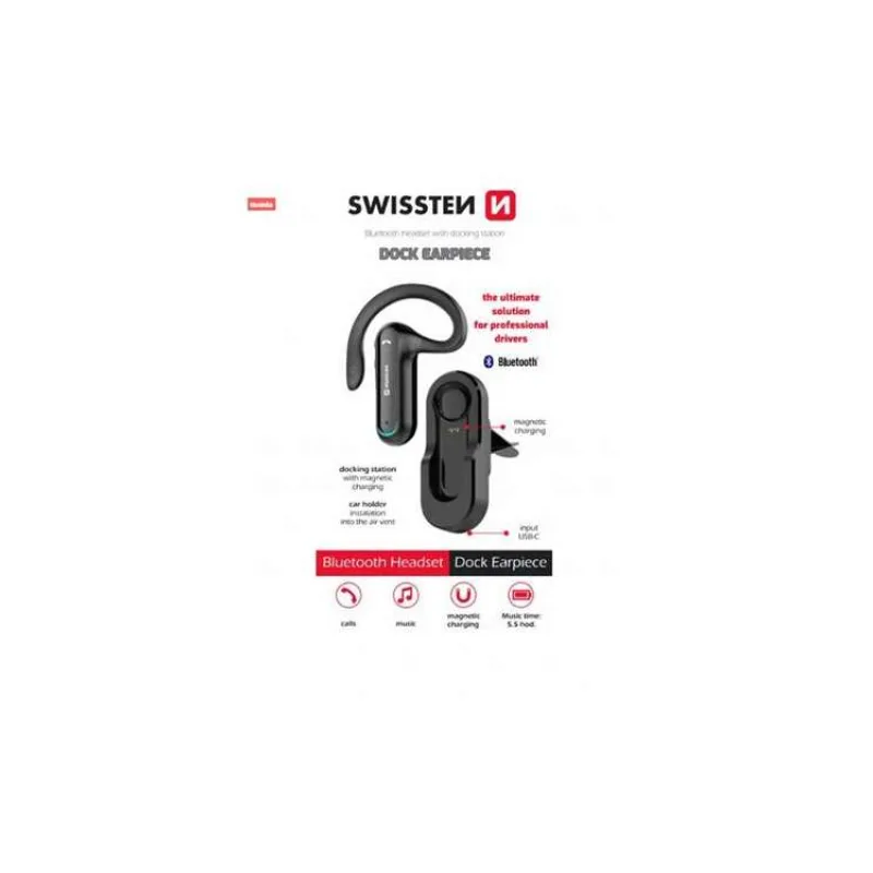 Swissten bluetooth headsetdock earpiece (51204000)