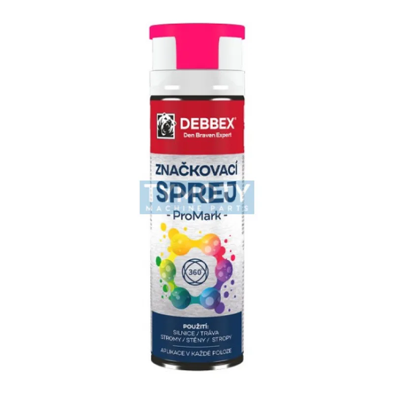 Debbex Značkovací sprej PROMARK - 500 ml ružová, dóza
