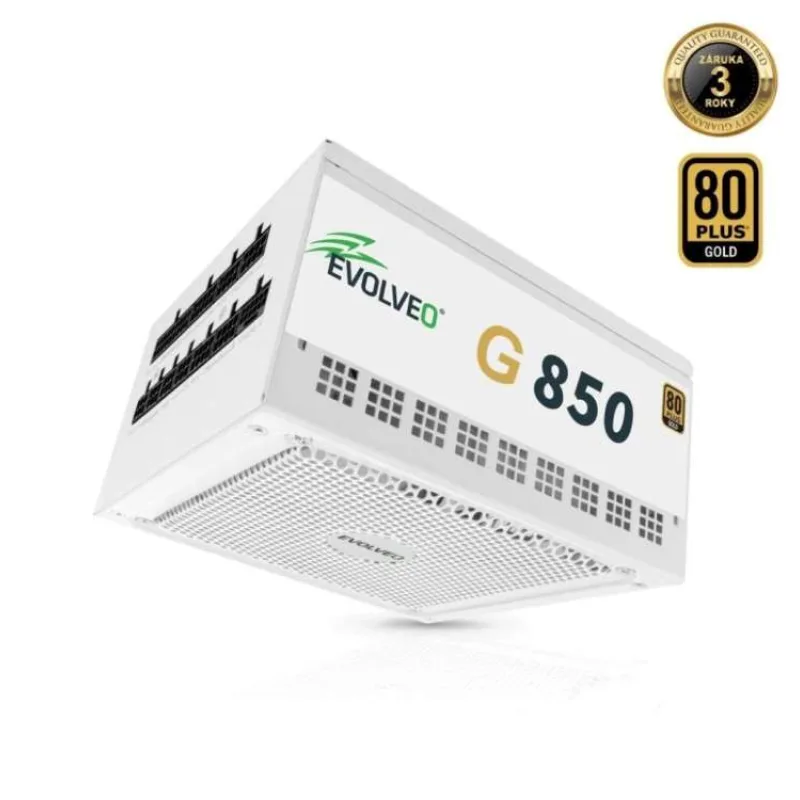 EVOLVEO G850, 850W/ ATX 3.1/ 80+ GOLD/ Modular (G850-WH)