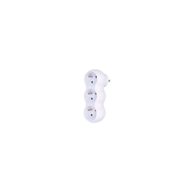 Solight rozbočovač s podperou, 3 x 10A, biely (P101)