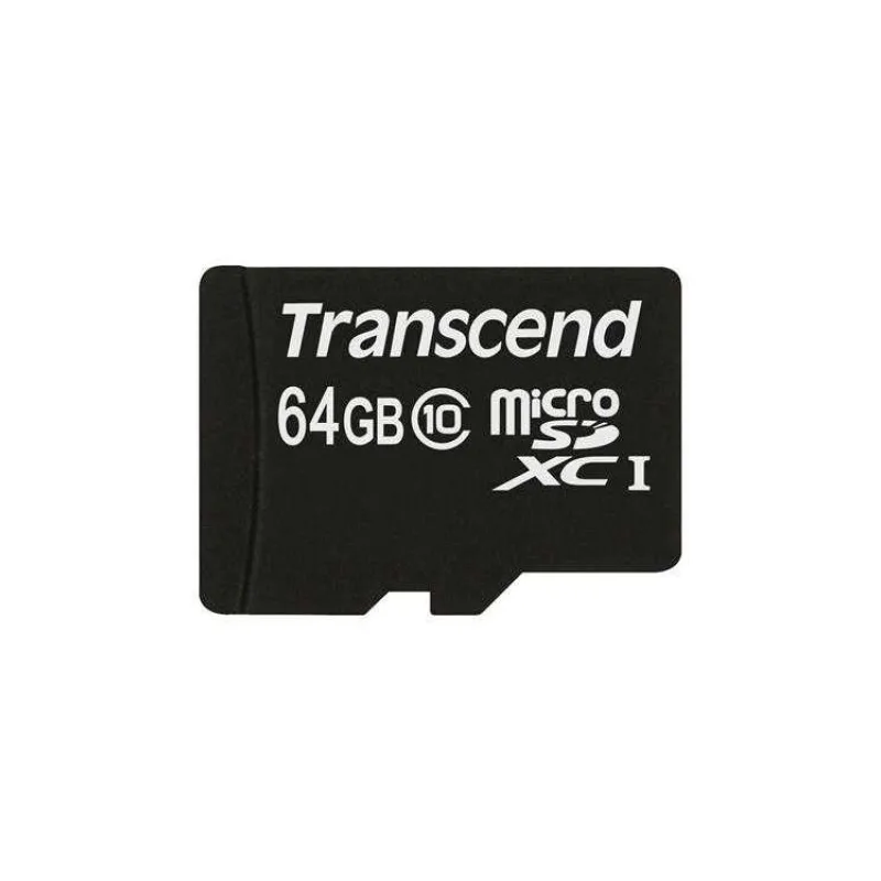 Transcend 64GB microSDXC (Class 10) paměťová karta (s adaptérem) (TS64GUSDXC10)