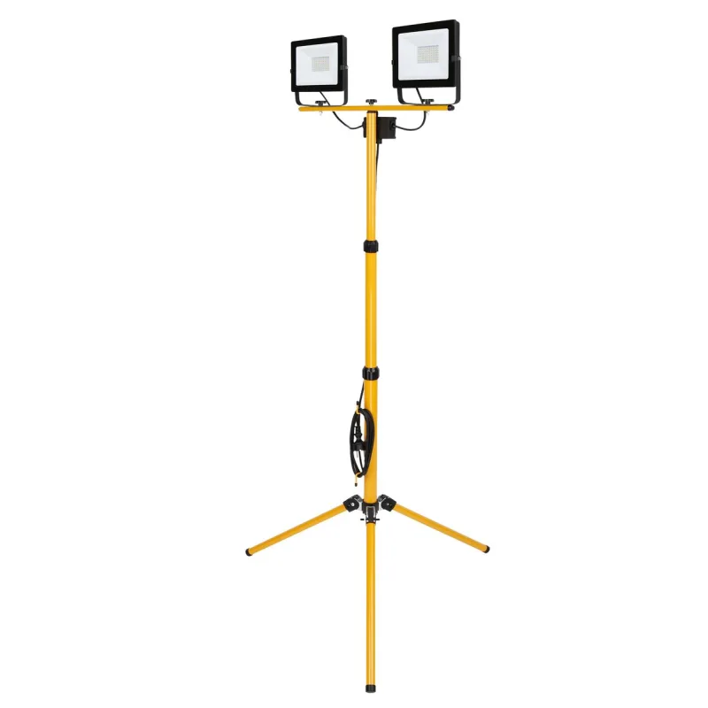 LED Reflektor Worklight SMD BL2-E2, 2x50W, 4000 lm, so stojanom, kábel 2.5 m, IP65