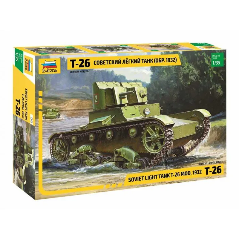 Zvezda Model Kit tank 3542 - T-26 Verzia 1932 (1:35)