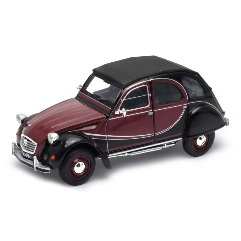 Welly Welly Citroen 2CV 6 Charleston 1:24 čierna, sivá