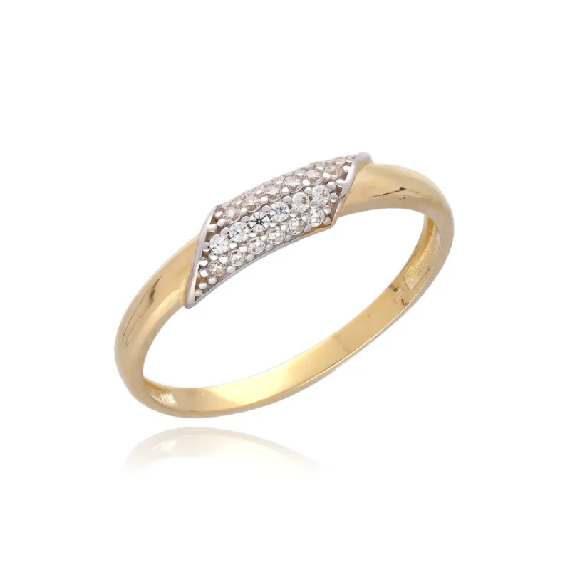 Prsteň zo žltého zlata MOISS RA005787, 59, 1.80 g