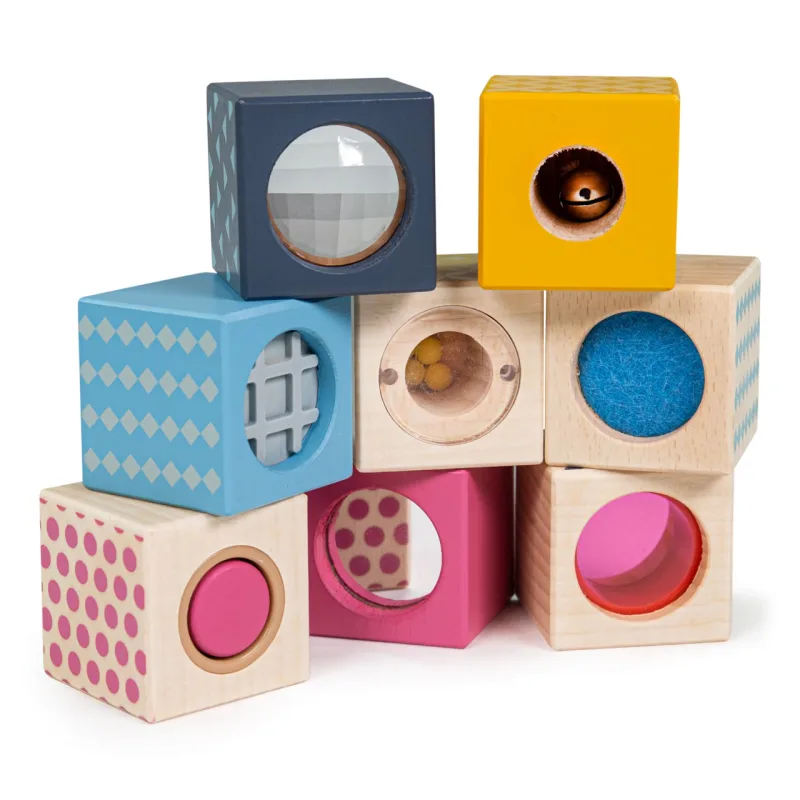 Bigjigs Toys Bigjigs Toys Zmyslové kocky