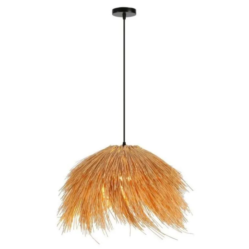 IMMAX BOHO NATURALEZA designové závěsné svítidlo, D55cm, E27, přírodní ratan (08272L)