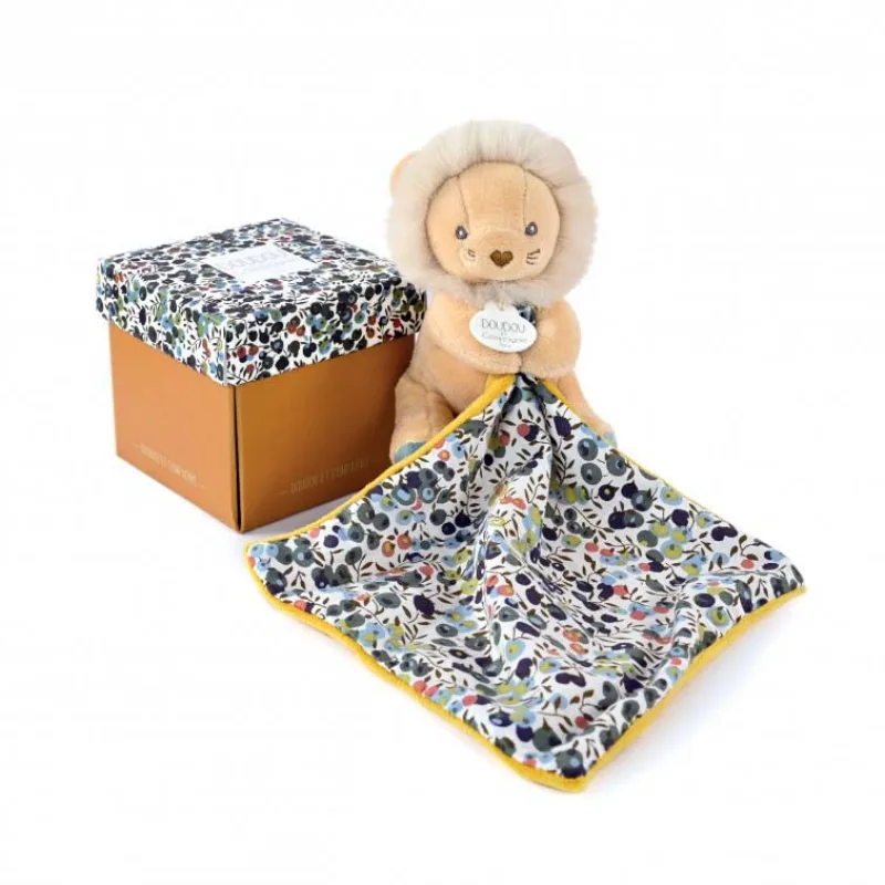 Doudou et Compagnie Paris Doudou Darčeková sada - levíček s dečkou 12 cm