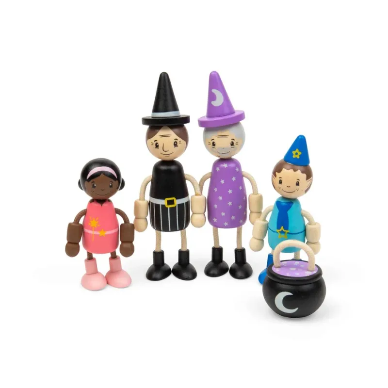 Bigjigs Toys Bigjigs Toys Sada bábik do domčeka Rozprávkové bytosti