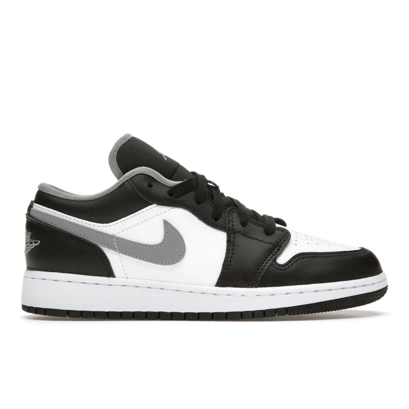 Jordan 1 Low Black White Grey (GS) - 38