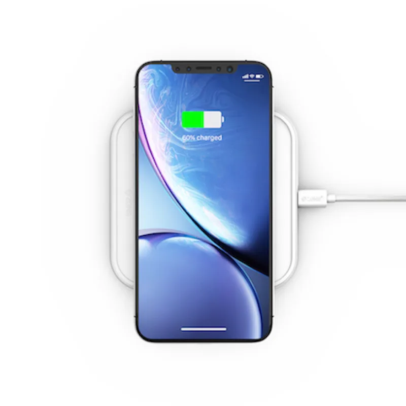 ZENS Aluminium Single Wireless Charger 10W - White ZESC11W