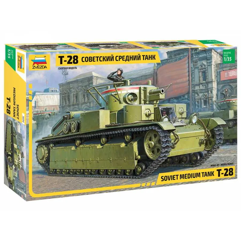 Zvezda Model Kit tank 3694 - T-28 Ťažký tank (1:35)