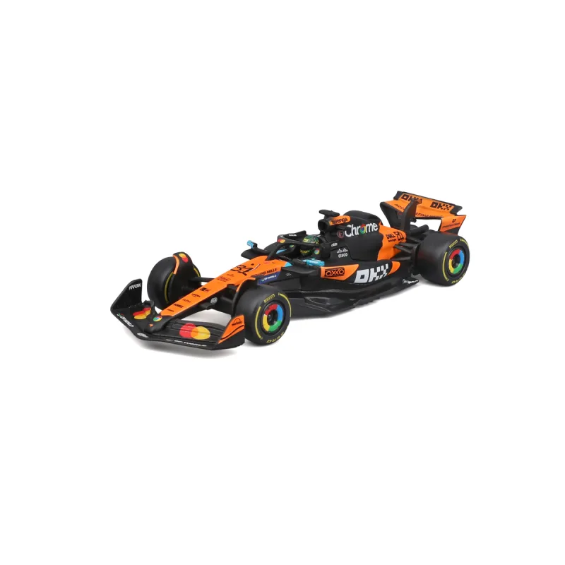 Bburago - RACE F1 v dekoratívnom boxe, McLaren F1 MCL39 (2025) #81 Oscar Piastri, 1:43