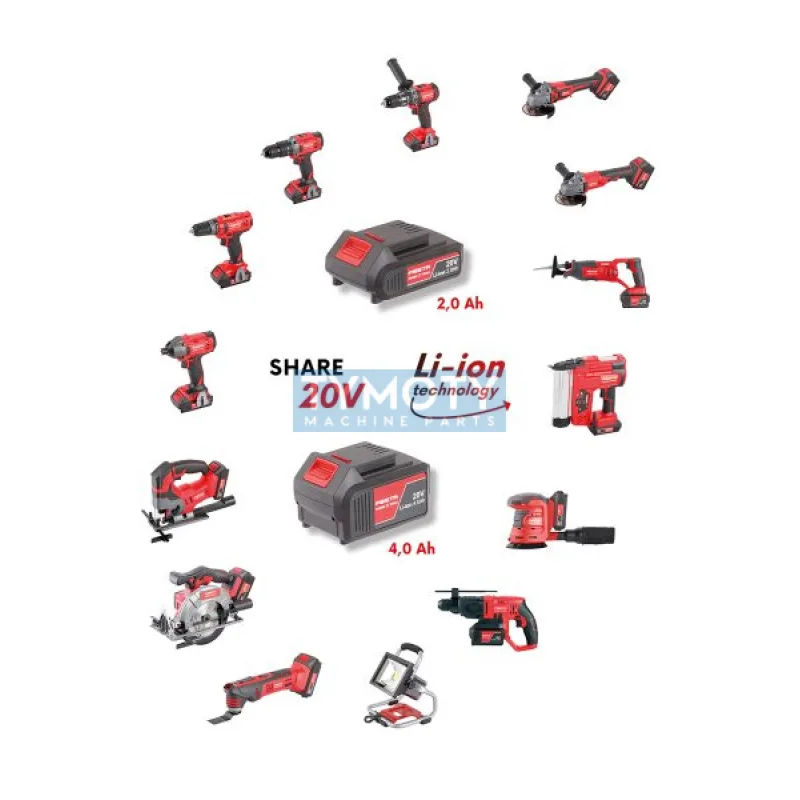 Vŕtačka AKU s príklepom SHARE20V 2x batéria 2,0Ah, nabíjačka, kufor, FESTA 28003