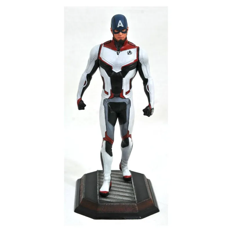 Avengers Endgame Marvel Movie Gallery PVC socha Team Suit Captain America Exclusive 23 cm