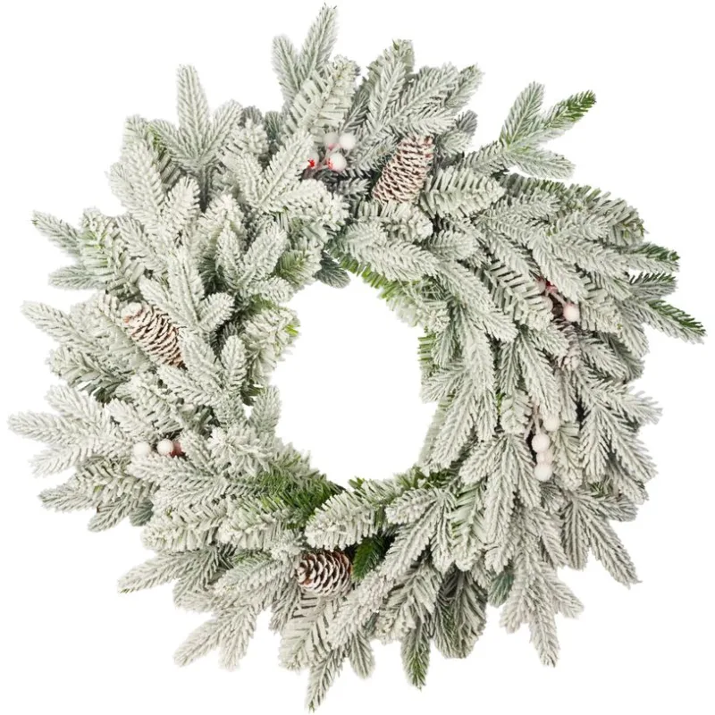 Veniec MagicHome Vianoce Frosty, zasnežený, 3D+2D, 50 cm