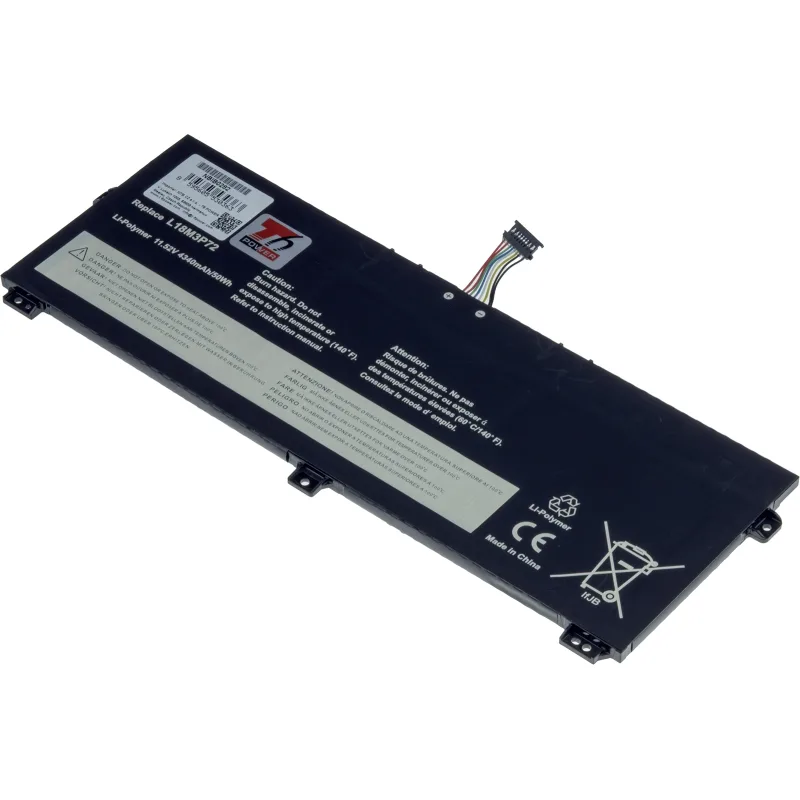 Baterie T6 Power pro Lenovo ThinkPad X13 Yoga Gen 1, X390 Yoga, 4340mAh, 50Wh, 3cell, Li-Pol NBIB0282