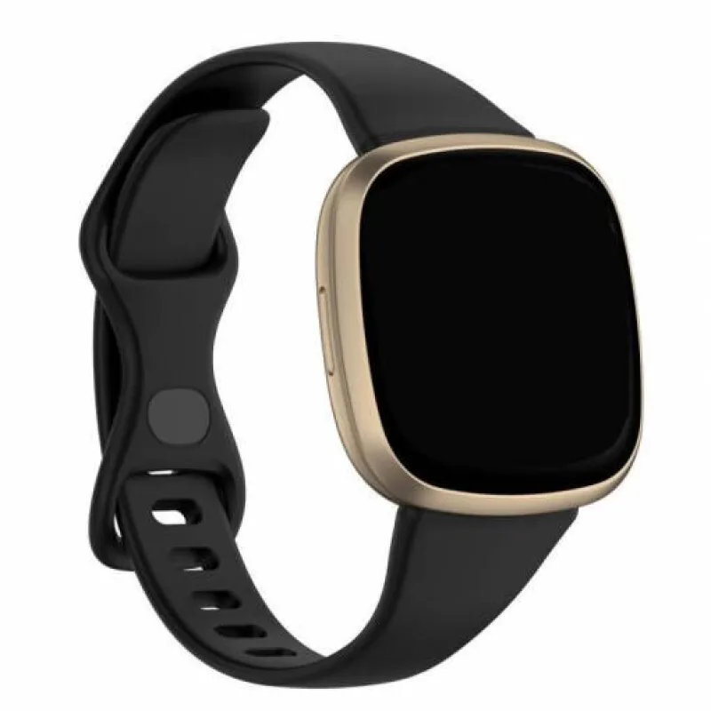 Silikonový řemínek černý velikost L pro Fitbit Versa 3 ESES 1530001880