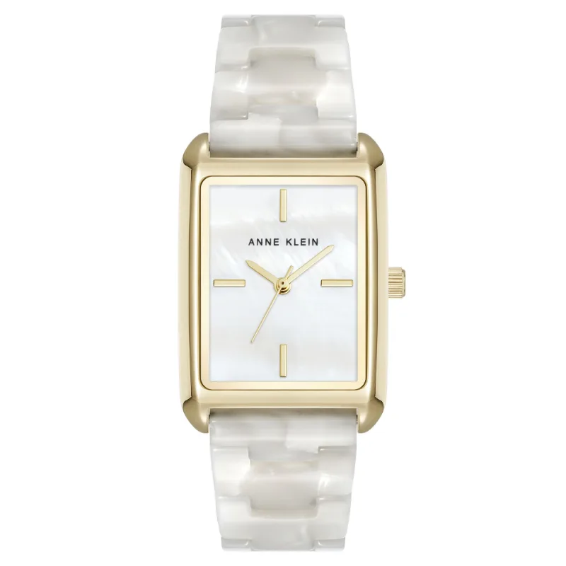 Anne Klein dámske štvorcové hodinky AK/5290GPIV