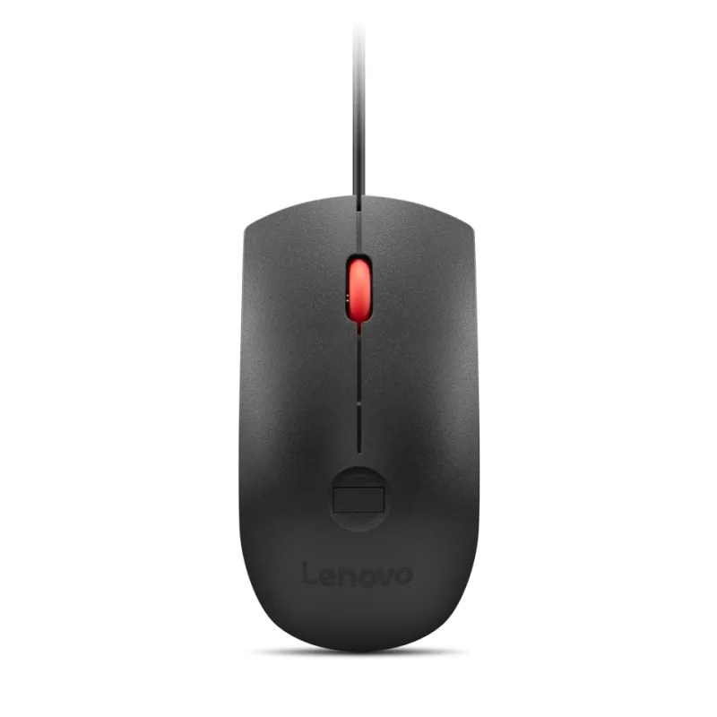 Lenovo Fingerprint Biometric USB Mouse Gen 3/Kancelářská/Optická/2 000 DPI/Drátové USB-A/Černá 4Y51S24029