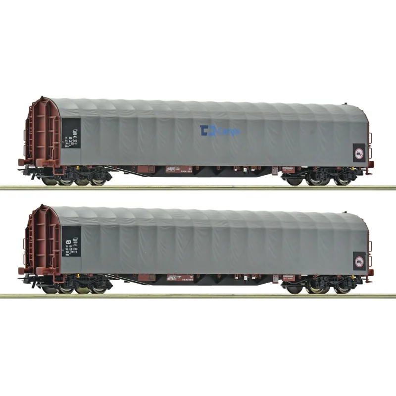 Roco Roco Sada 2 ks štvorosých vozňov s posuvnou plachtou Rils-y ČD Cargo - 6600159