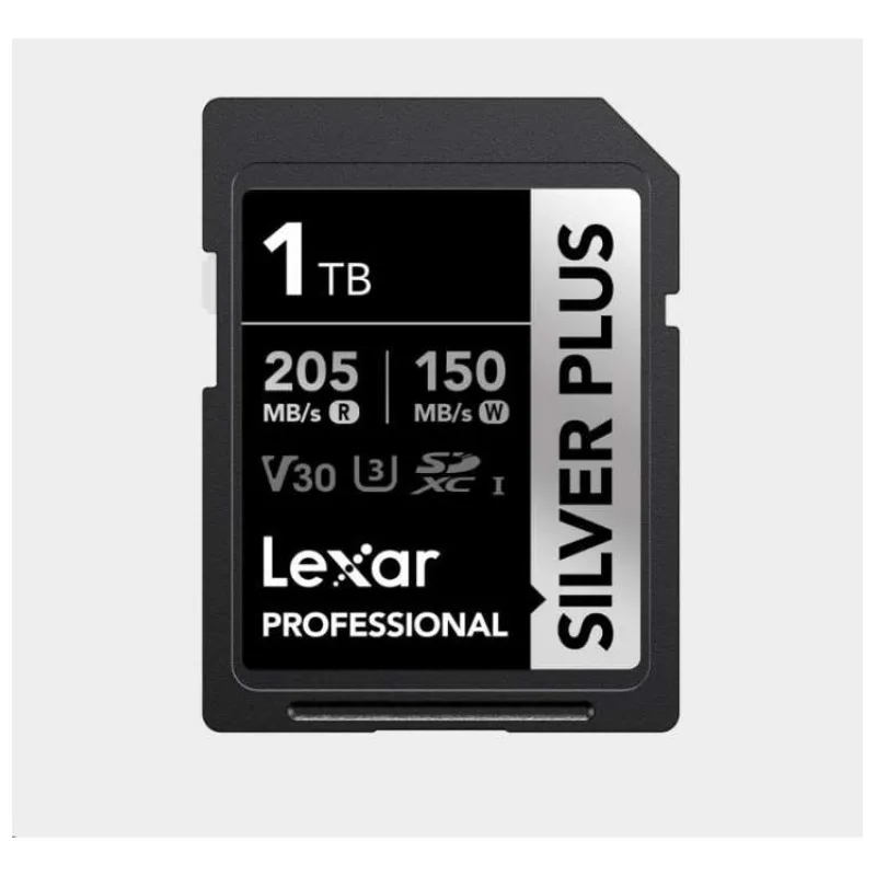 Lexar 1TB Pro SILVER PLUS SDXC C10 V30 U3 (LSDSIPL001T-BNNNG)