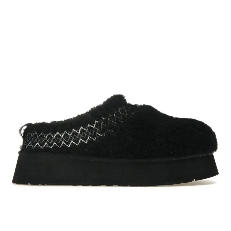 UGG Tazz Slipper Heritage Braid Black (Women's) - 36