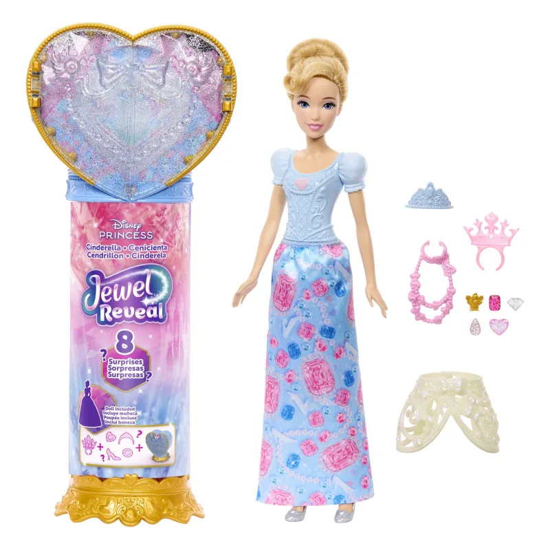 Mattel Disney Princess princezná s prekvapením - POPOLUŠKA