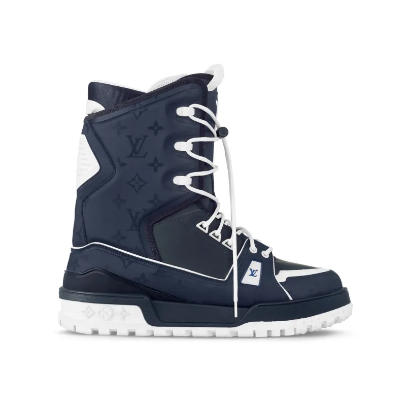 Louis Vuitton LV Trainers Snow Boots Marine Blue Navy - 45.5