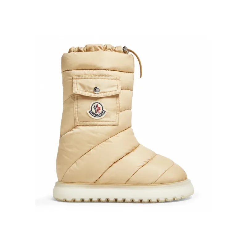 Moncler Gaia Pocket Mid Snow Boots Cream - 37