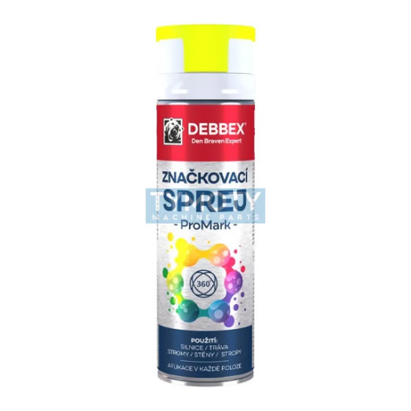 Debbex Značkovací sprej PROMARK - 500 ml žltá, dóza