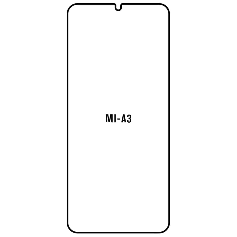 Sunshine Xiaomi Mi A3 Predná Hydrogél ochranná fólia Strih: Kompatibilná s krytom, Typ fólie: Anti-Spy (Privacy)