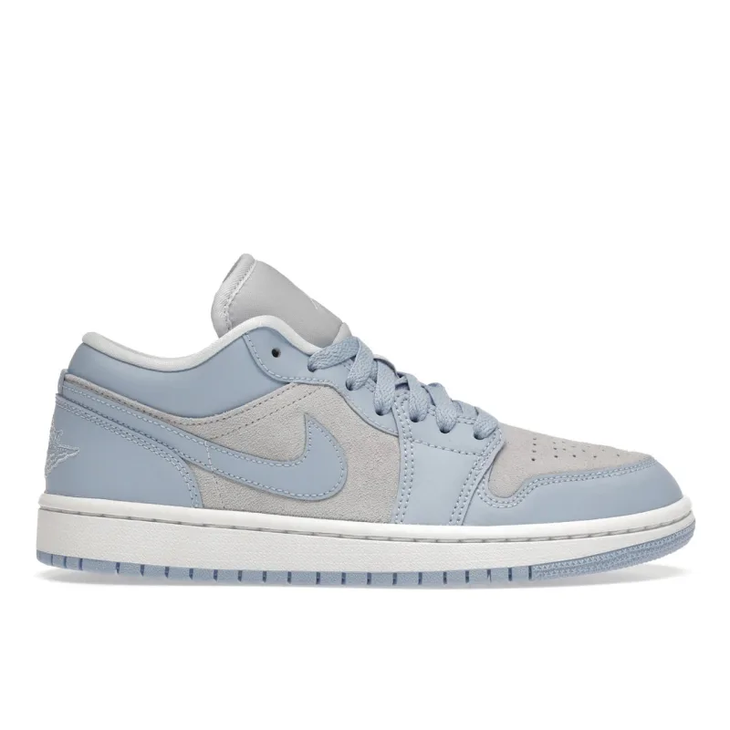 Jordan 1 Low Football Grey Aluminum (Women's) - 36.5