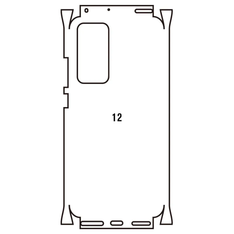 Sunshine Xiaomi 12 / 12X Zadná Hydrogél ochranná fólia Strih: Zadná časť a rám 1, Typ fólie: Číra