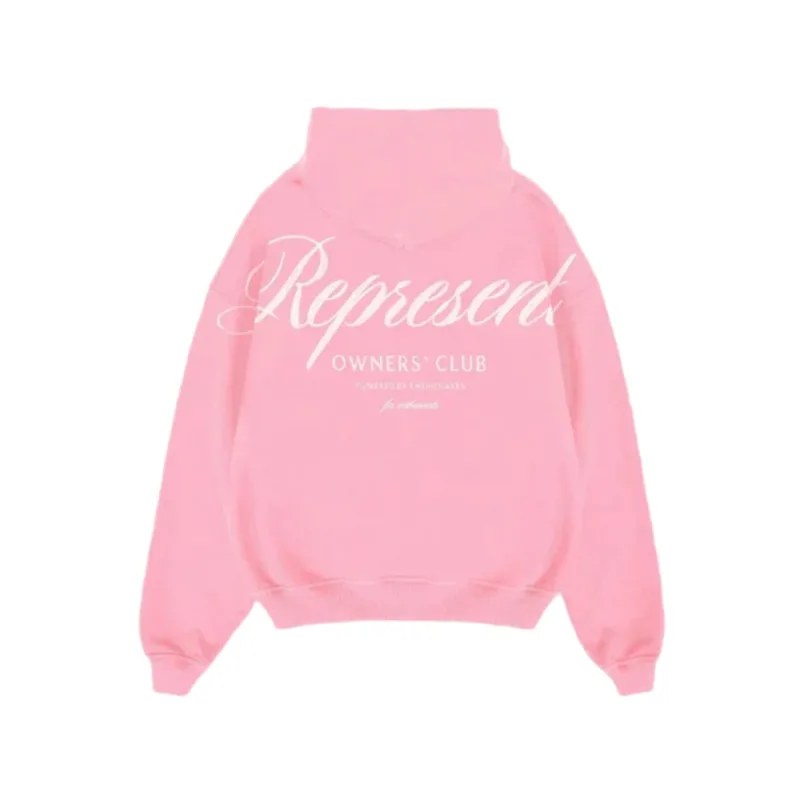 Represent Owners Club Script Hoodie Pink - L