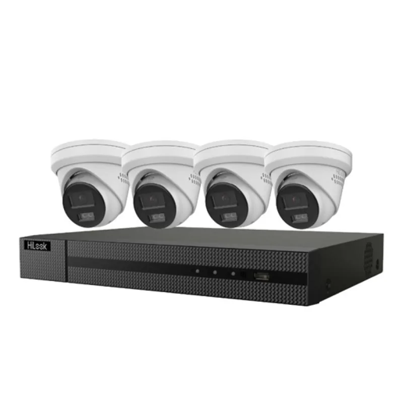 HiLook powered by Hikvision IK28P-480T/ Turret kamera KIT, 4 kamery/ rozlišení 8Mpix/ Smart Hybrid Light
