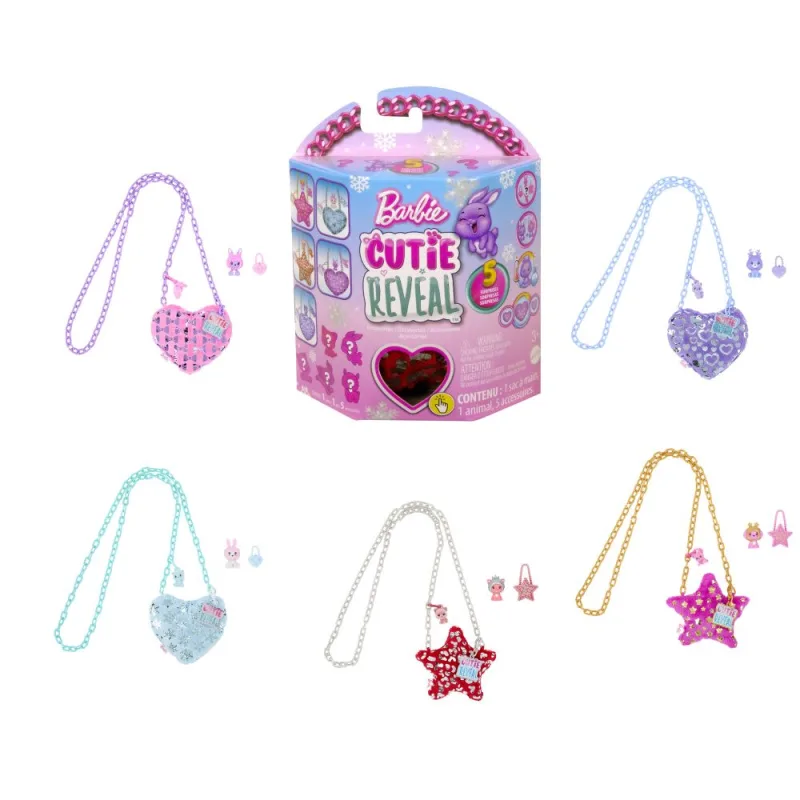 Mattel Barbie CUTIE REVEAL PLUSH CABEL ASST