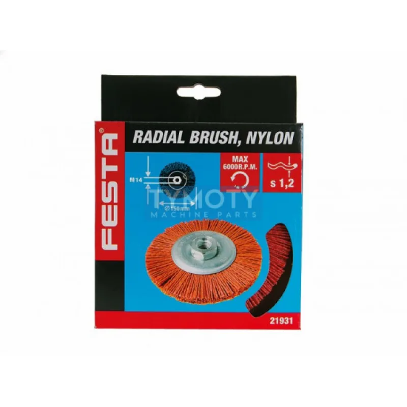 Kefa rotačná radiálna nylon 150 mm M14, FESTA 21931