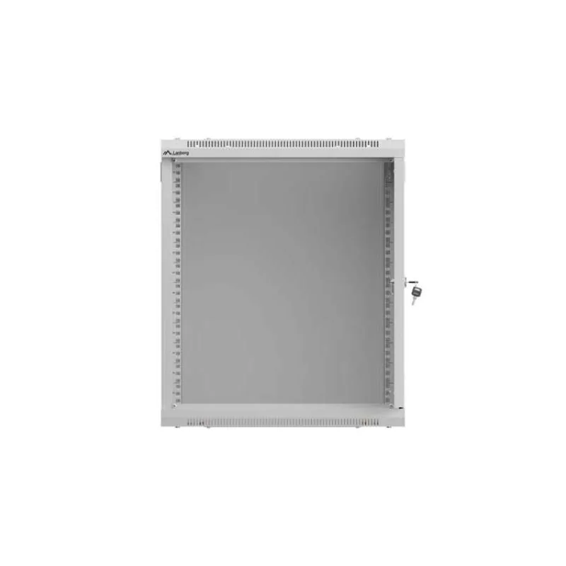 LANBERG 19" RACKOVÁ SKRIŇA 12U/540X350 (FLAT PACK) S PRESKLENÝMI DVERAMI ŠEDÁ (WF03-5312-10S)