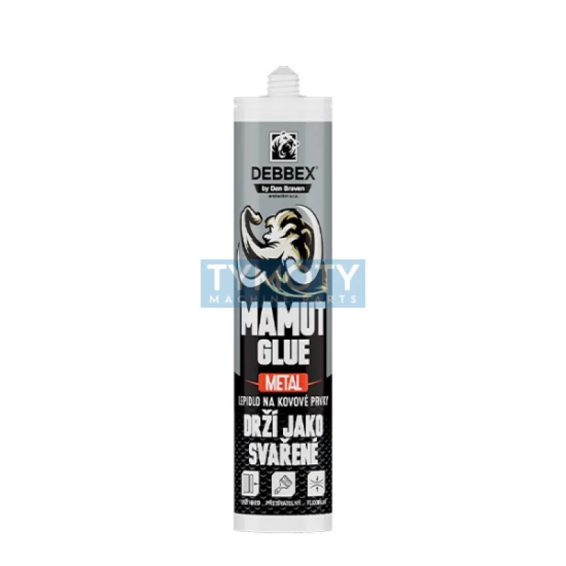 Debbex MAMUT GLUE Metal - 290 ml kovovo šedá, kartuša