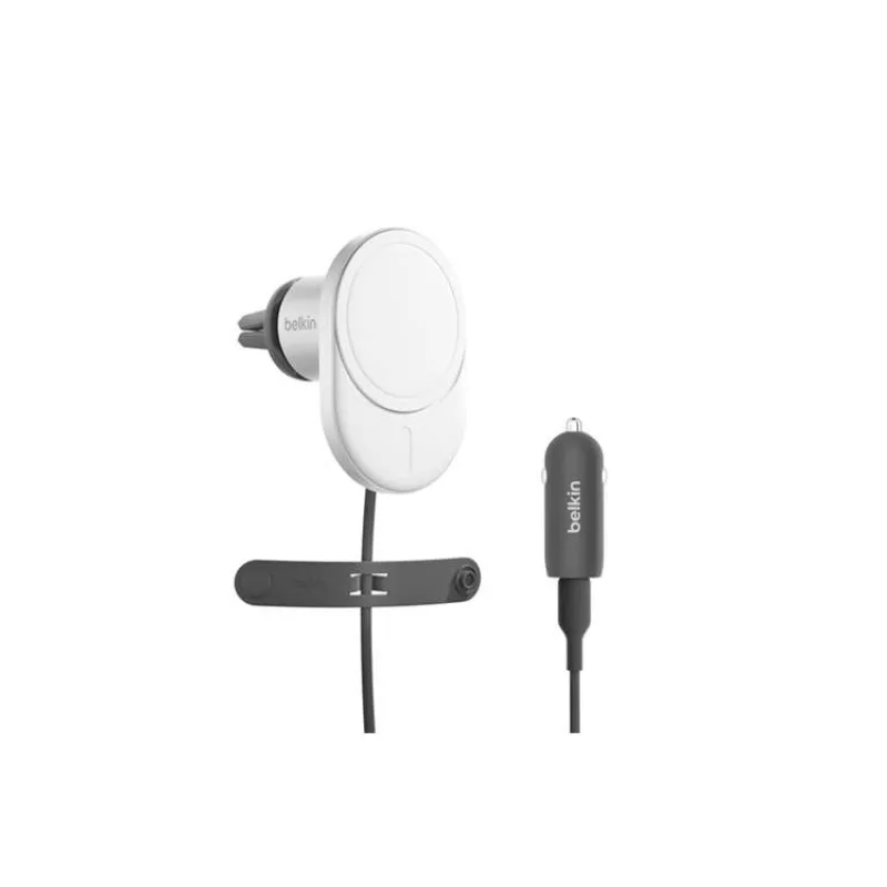Belkin BOOST CHARGE™ Qi2 Magnetický držák s nabíjením do auta, 15W, šedý (WIC008btGR-V2)