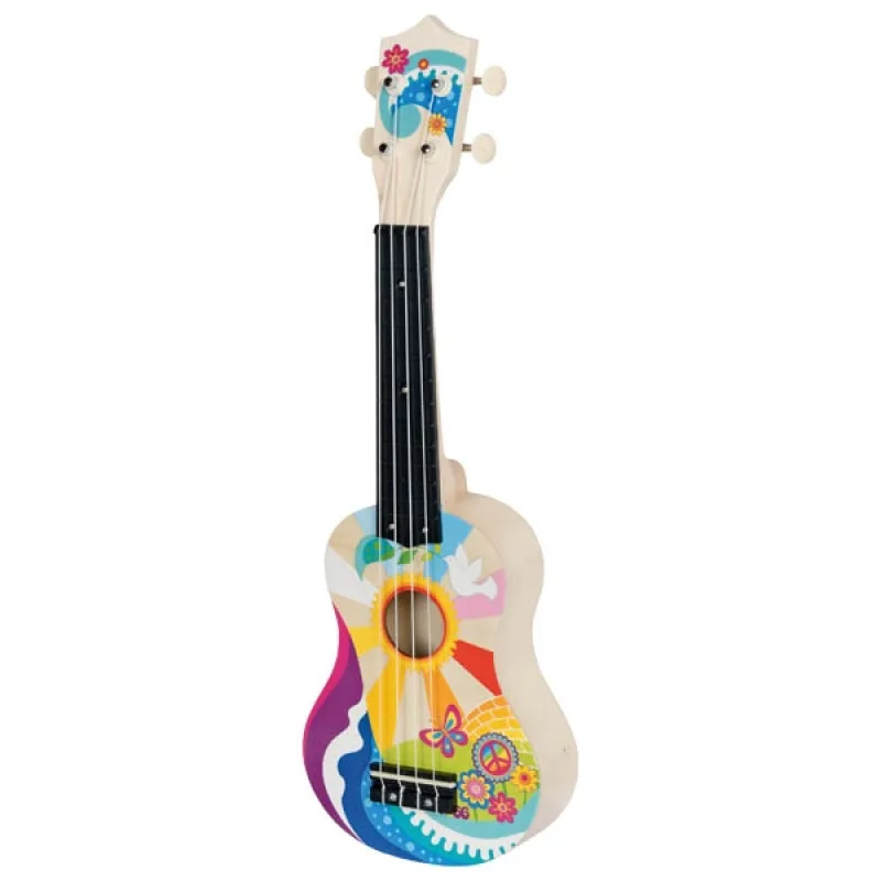 Goki Goki Drevené ukulele Flower