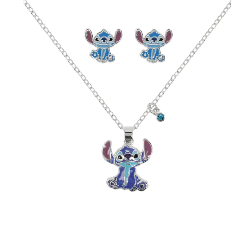 Disney sada detských náušníc a náhrdelníka s motívom Stitch SF00783SL.PH