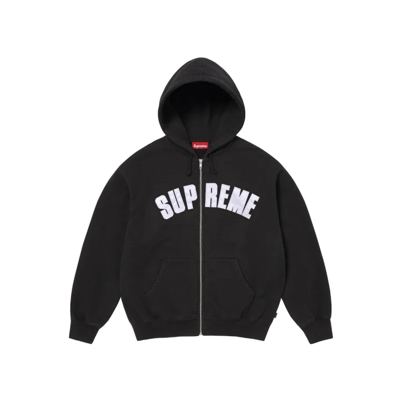 Supreme Larry Clark Zip Up Hooded Sweatshirt Hoodie Black - M