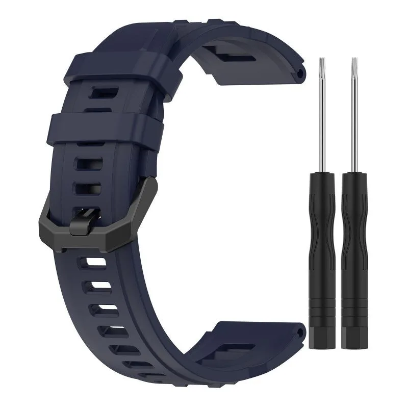 Silikonový řemínek pro Xiaomi Amazfit T-Rex Ultra - Tmavě modrý ESES 1530004270
